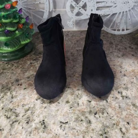 NWT Wonder Nation Toddler Girls Slouch Black Glitter Boots - Picture 4 of 7